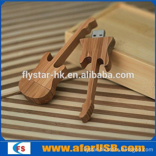 Full capacity wooden guitar shape USB flash drive 2.0 wooden guitar shape USB stick memory 1gb 2gb 4gb 8gb 16gb usb pendrive